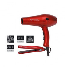 Фен Hairway Ruby Ceramic 2100W + щипцы-выпрямители HW 65W