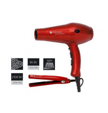 Фен Hairway Ruby Ceramic 2100W + мини-щипцы гофре HW 65W (03049+04099)